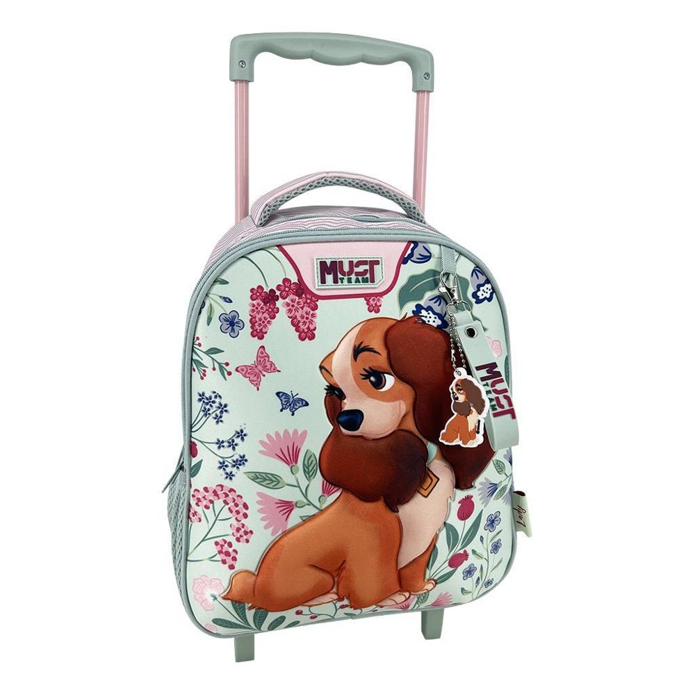 School Trolley Bag Kindergarten Disney Lady And The Tramp Must Team 2 Compartments